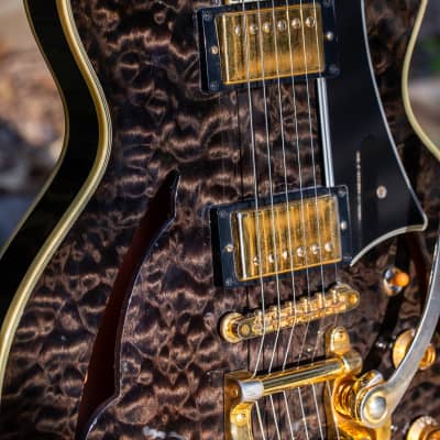 RARE Gibson Custom Shop Johnny A Black Quilt AAAA image 5