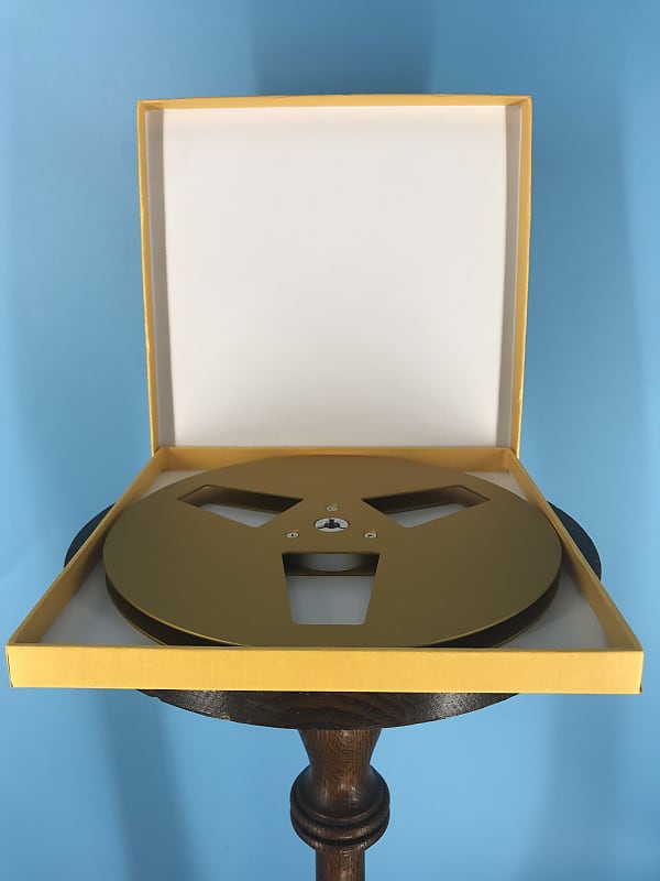 ANALOG TAPES — Burlington Recording 1/4 x 7 Heavy Duty GOLD Trident Metal  Reel in Gold Box - 3 Windage Holes