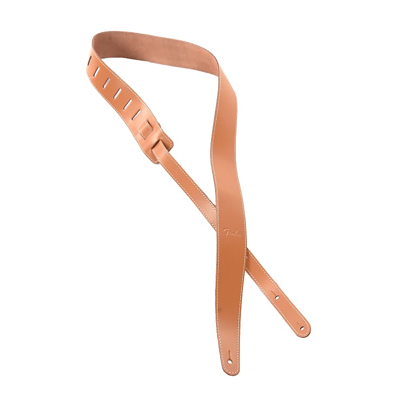 Fender 2" Essentials Leather Strap Tan Reverb