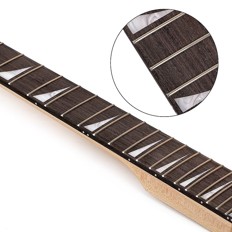 Wenge Wood Electric Guitar Neck With 24 Frets Fingerboard