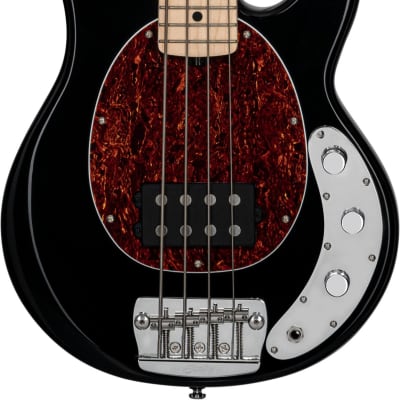 Sterling By Music Man StingRay RAYSS4 Short-scale Bass Guitar - Black image 1