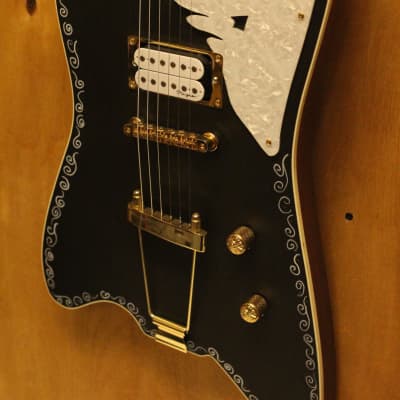 USA Margasa / Roman Sixx Swan Custom Electric Guitar, single piece body/neck image 4