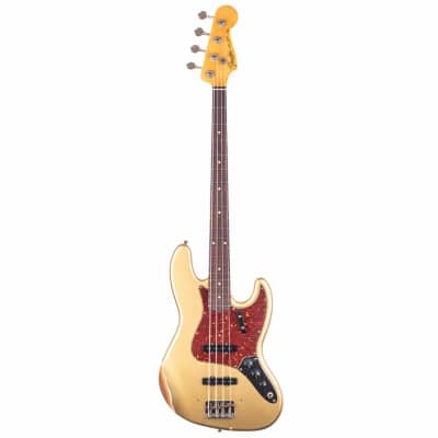 Fender Custom Shop 1964 Jazz bass - relic - Aztec Gold - 9.5 lbs - serial# R133242 image 13