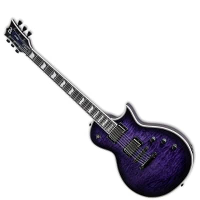 ESP LTD EC-1000 Electric Guitar - See-thru Purple Sunburst image 6