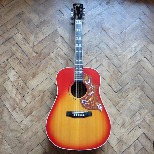 Hondo hummingbird acoustic guitar on sale