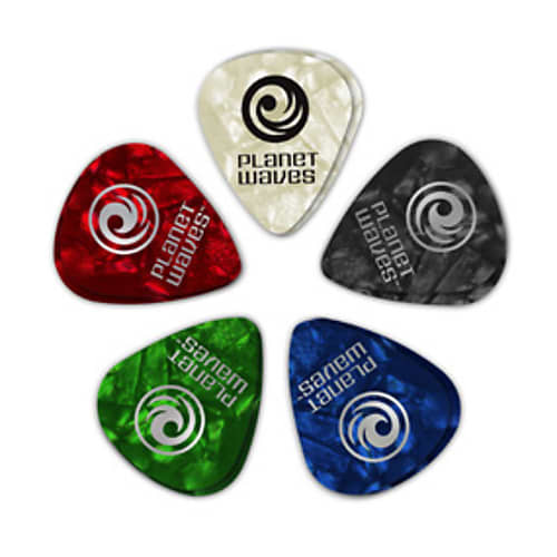 D'Addario Pearloid Standard Picks, Assorted Extra Heavy, 25 Pack image 1
