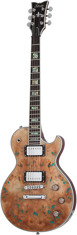 SCHECTER E-Gitarre, Solo-II Custom, Gloss Natural/Burl image 1
