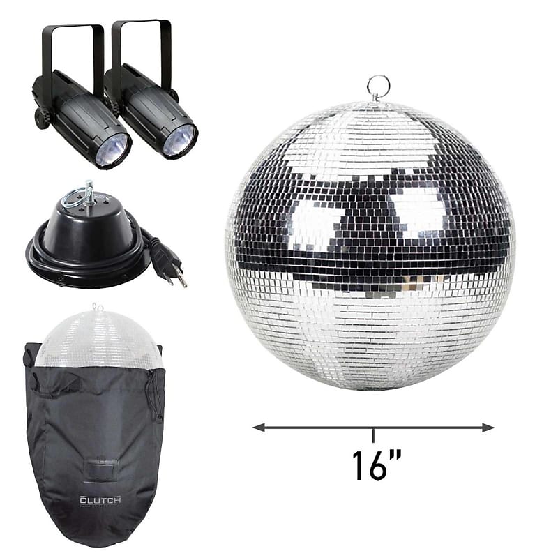 ProX MB-12 - 12 Mirror Ball with ABS Core and 0.4 Glass Mirror Tiles