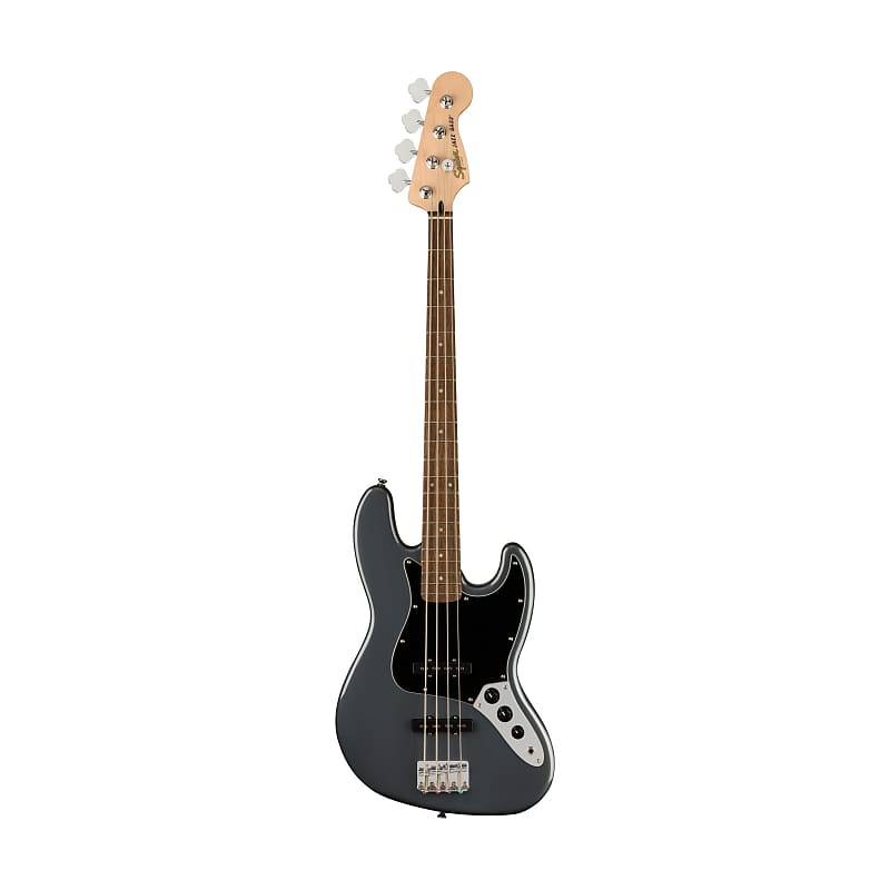 Squier Affinity Series Jazz Bass Guitar, Laurel FB, Charcoal Frost