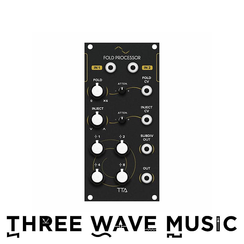Tiptop Audio Fold Processor (Black) [Three Wave Music] Reverb