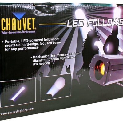 Chauvet DJ LED Followspot 75ST DMX/Manual 7 Color Focused  Light w/ Stand image 24