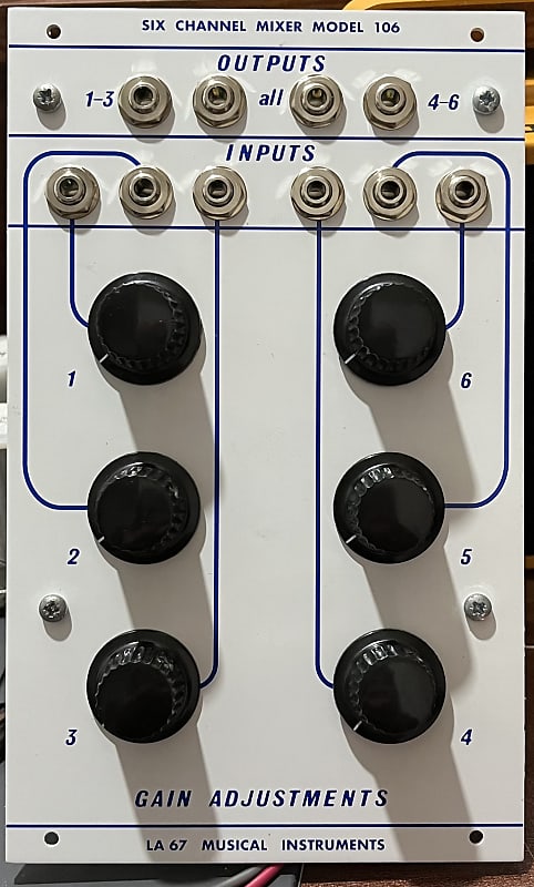 Buchla 106 Six Channel Mixer