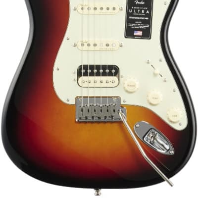 Fender American Ultra Stratocaster HSS Electric Guitar, Rosewood Fingerboard Ultraburst image 2