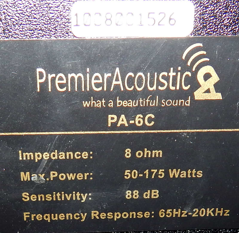 Premier Acoustic PA-6C center popular channel speaker