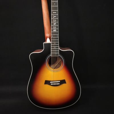 12 String / 6 String Acoustic Electric, Double Sided Busuyi Double Neck Guitar With Tuner... image 1