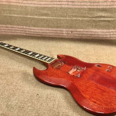 1962 Gibson Les Paul Standard SG Cherry Project Husk "Factory Renecked" 1960's image 16