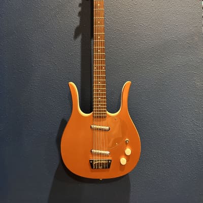 Jerry Jones Longhorn 1988-1990 Electric Guitar Bass - Beautiful Burnt Orange for sale