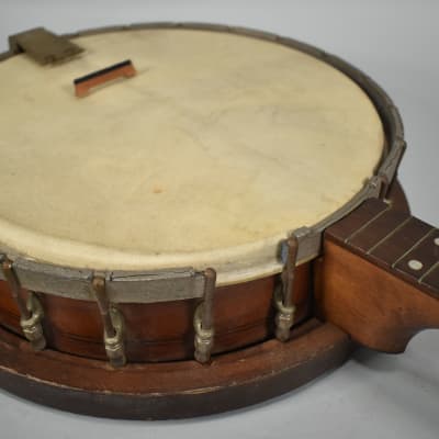 c. 1920's 4-String Tenor Banjo Natural NEEDS WORK image 9