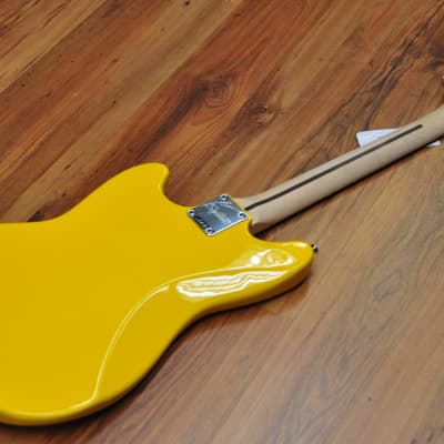Squier FSR Bullet Competition Mustang HH Yellow w/Black stripes image 19