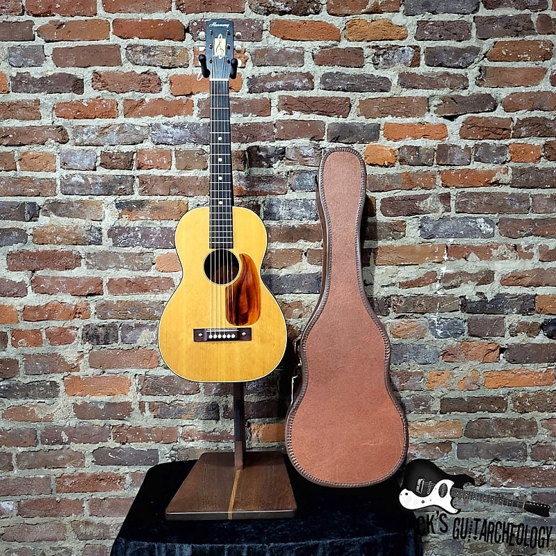 Super RARE: Harmony H165 Half Sized Mini Acoustic Guitar w/ OHSC (1950s - Natural) image 1