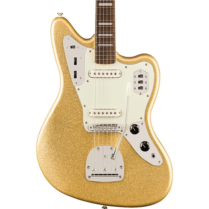 雑誌で紹介された FSR Squier Classic Fingerboard Laurel Jaguar, '70s Vibe ギター