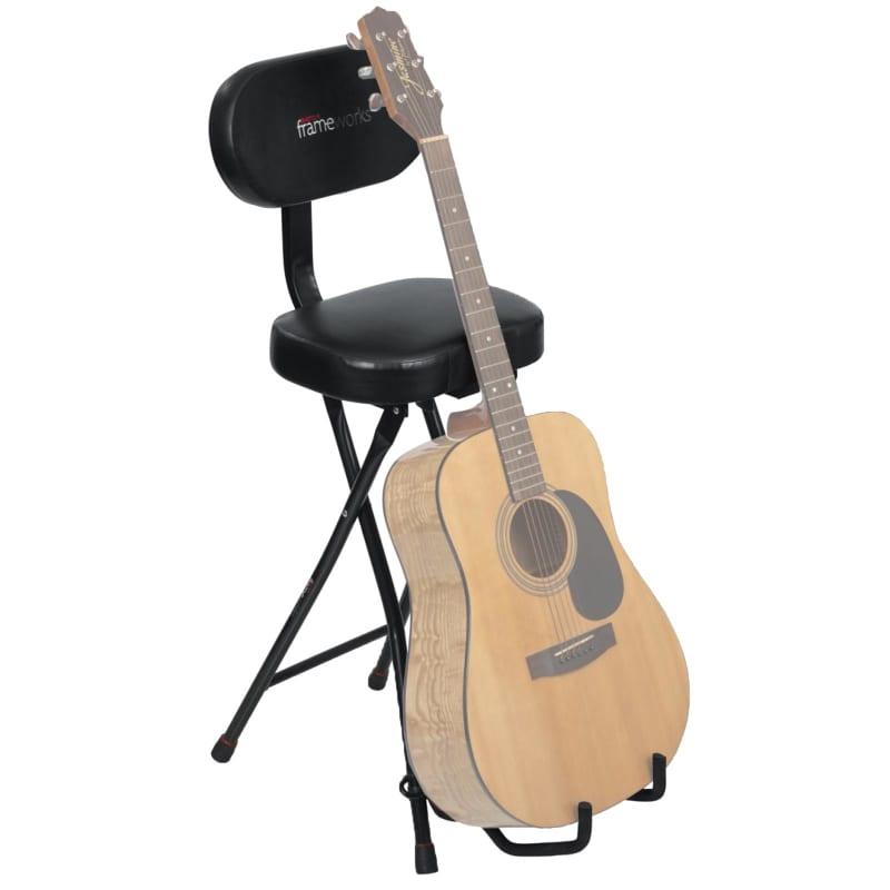 Fender 351 Portable Folding Guitar Seat/Stand Combo | Reverb