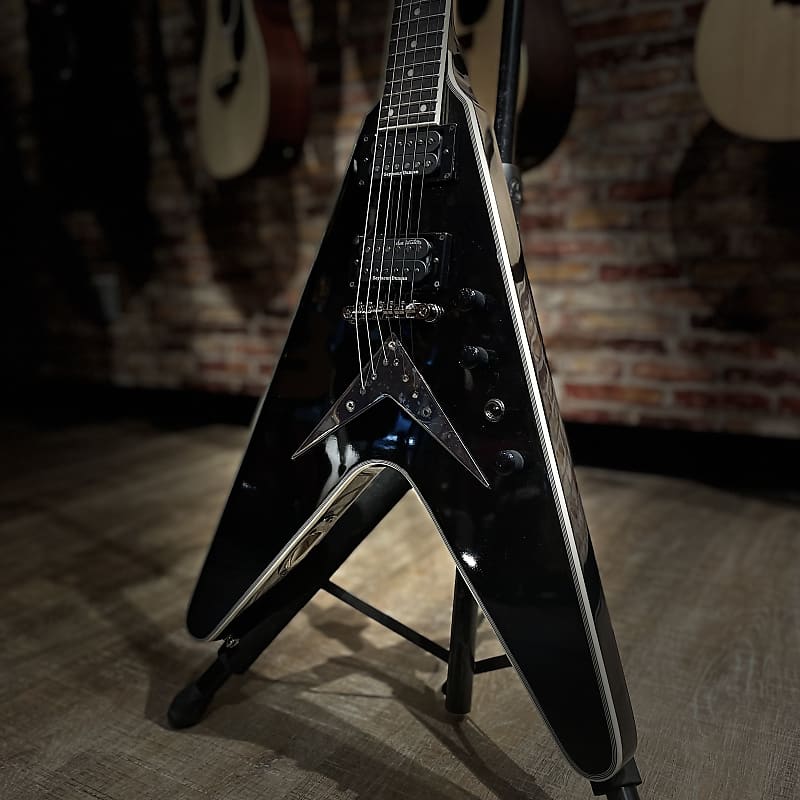 Epiphone Dave Mustaine Flying V Custom Black Metallic-