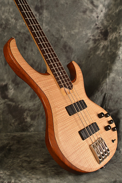 Ibanez BTB1000 4 String Bass Prestige Natural Flame Maple Bartolini Pickups w Deluxe Hard Case