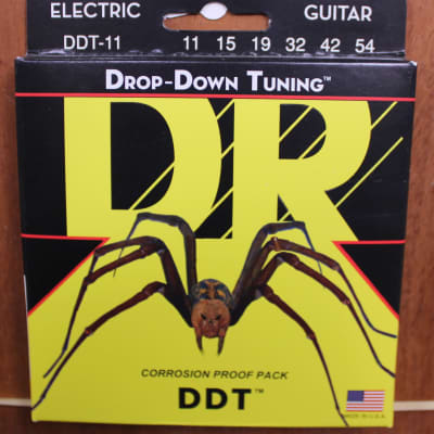 DR DDT 11 Drop Down Tuning Extra Heavy Electric Guitar Strings 11