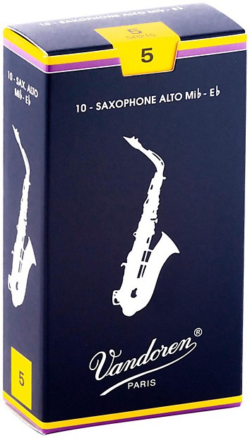 Vandoren SR215 Traditional Alto Saxophone Reeds - Strength 5 (Box of 10) image 1