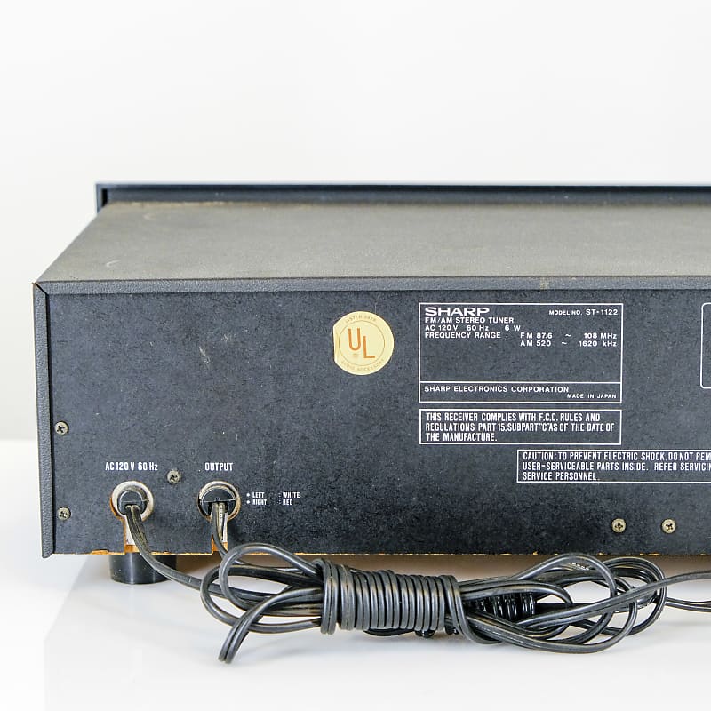 Sharp ST-1122 AM/FM Stereo Tuner - Black | Reverb