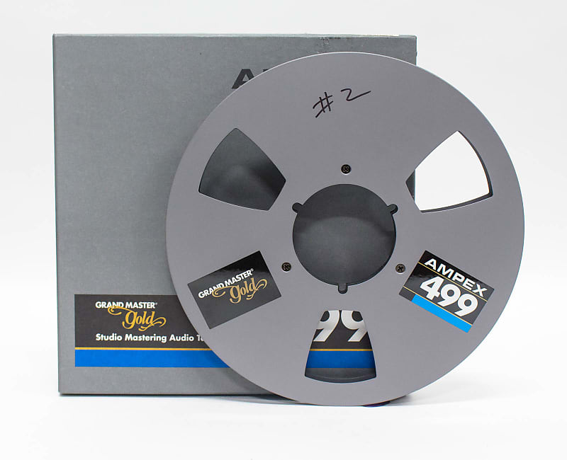 Ampex 499 Grand Master Gold Studio Mastering Audio Tape Reel 10-1/2 x 1/4