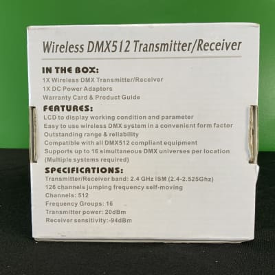 Wireless DMX Transmitter or Receiver DMX512 2.4GHz Digital Display