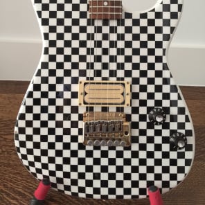 Charvel Boogie Bodies Warmoth Custom early 80's Hand Painted Checkerboard image 2