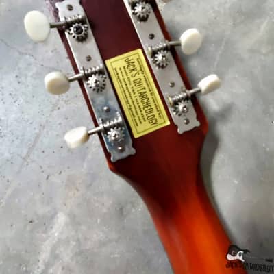 Silvertone H-615 "Robert Johnson" Acoustic Guitar w/ Goldfoil Pickup (1960s, Art by Michael Bond) image 25