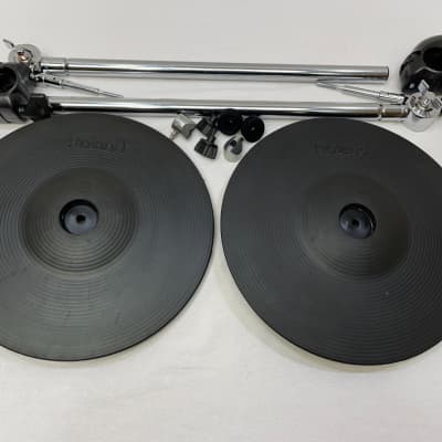 TWO Roland CY-12R/C V-Cymbal V Drum Trigger 3 Way CY12R/C MOUNTS image 1