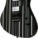 Schecter 1740 Synyster Custom, Gloss Black W/ Silver Pinstripes