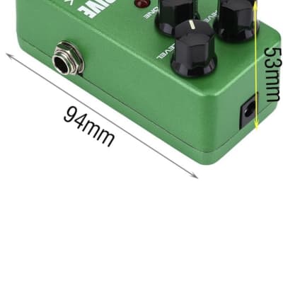 Guitar Mini Effects Pedal Over Drive - Warm and Natural Tube Overdrive Effect Sound Processor Portable Accessory for Guitar and Bass, Exclude Power Adapter Green - FOD3 image 2