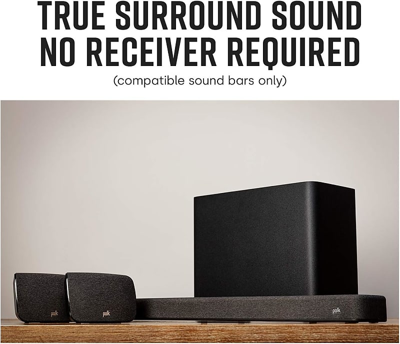 Polk SR2 Wireless Surround Sound Speakers for Select Polk React