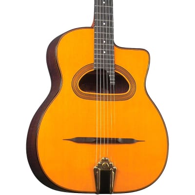 Gitane D-500 Grande Bouche Gypsy Jazz Acoustic Guitar Natural for sale