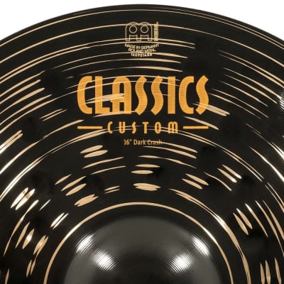 Meinl Classics Custom Dark Crash Cymbal 16 image 4
