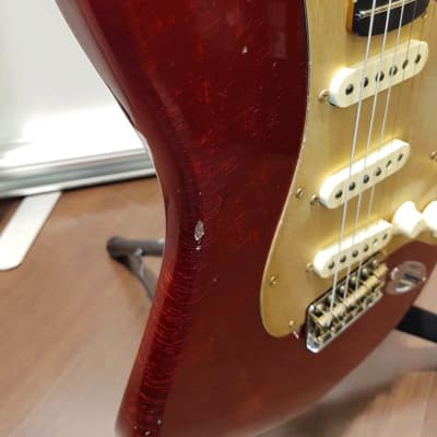 Fender Custom Shop Limited Edition Stratocaster Roasted "Big Head" Relic Aged Candy Apple Red image 11