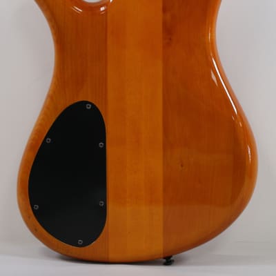 Rare 98-99 Spector NS-2000/5 Neck Thru 5 String Bass Guitar Amber w/ Gig Bag - NICE! image 2