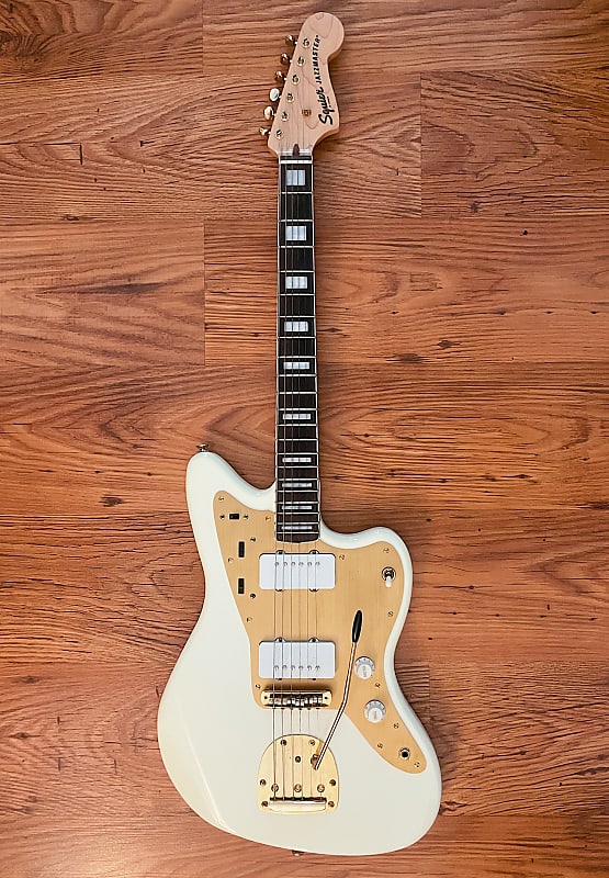 ギター Squier Jazzmaster 40th Amazon.com: Fender Squier 40th Anniversary Gold Edition