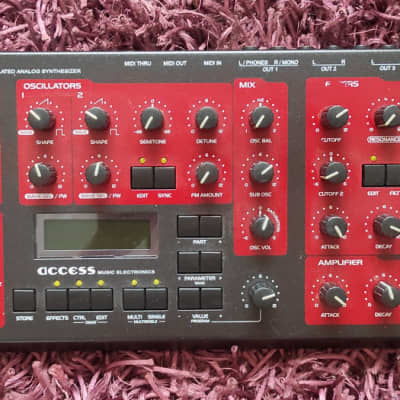 Access Virus B Desktop Digital Synthesizer 1999 - 2002 - Black / Red