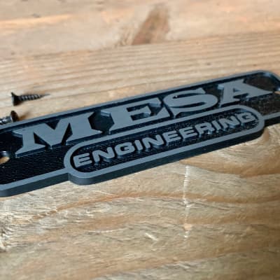 Mesa Boogie Metal Nameplate, Engineering Logo, Small image 3