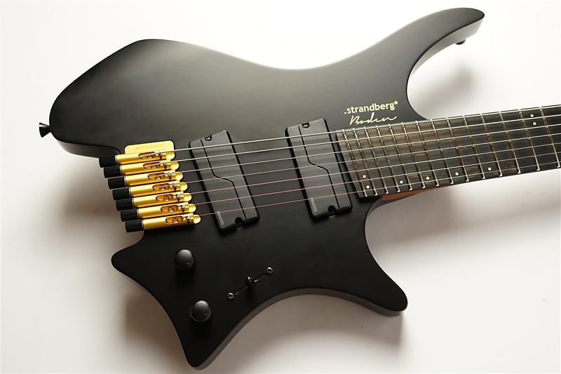 Strandberg Made in Japan Boden J7 Standard Metal - Matte Black w/Gold  Hardware | Reverb Norway