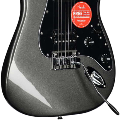 Squier Affinity Stratocaster HH Electric Guitar,  Laurel Fingerboard, Charcoal Frost image 4