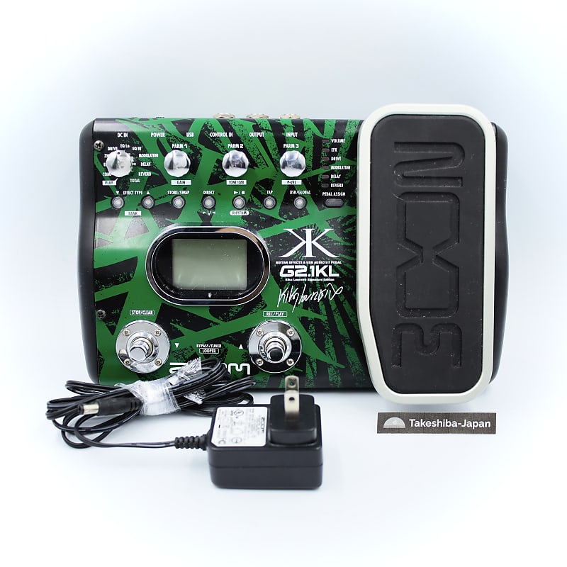 Zoom G2.1KL Kiko Loureiro Signature Edition With AC Adapter Guitar Multi  Effect Pedal 001130