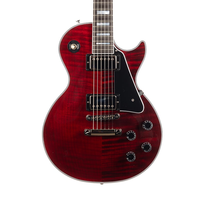 ギター Gibson Custom Shop Les Paul Custom 2014 2014 Gibson Custom Shop Les Paul Custom Wine Red | Guitar Chimp